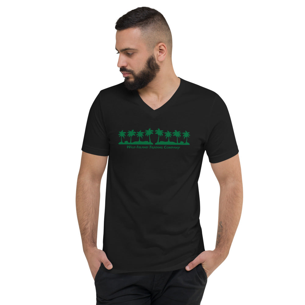 “Wild Island” Short Sleeve V-Neck T-Shirt