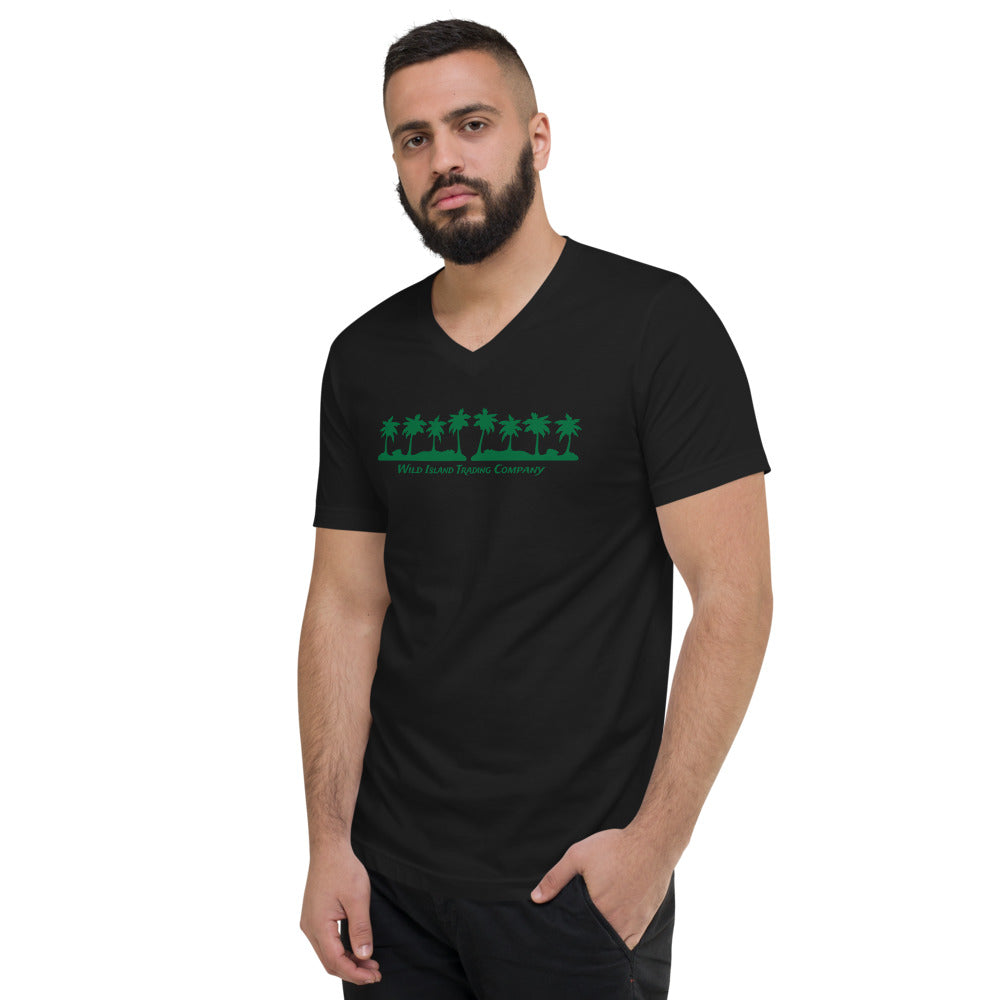 “Wild Island” Short Sleeve V-Neck T-Shirt