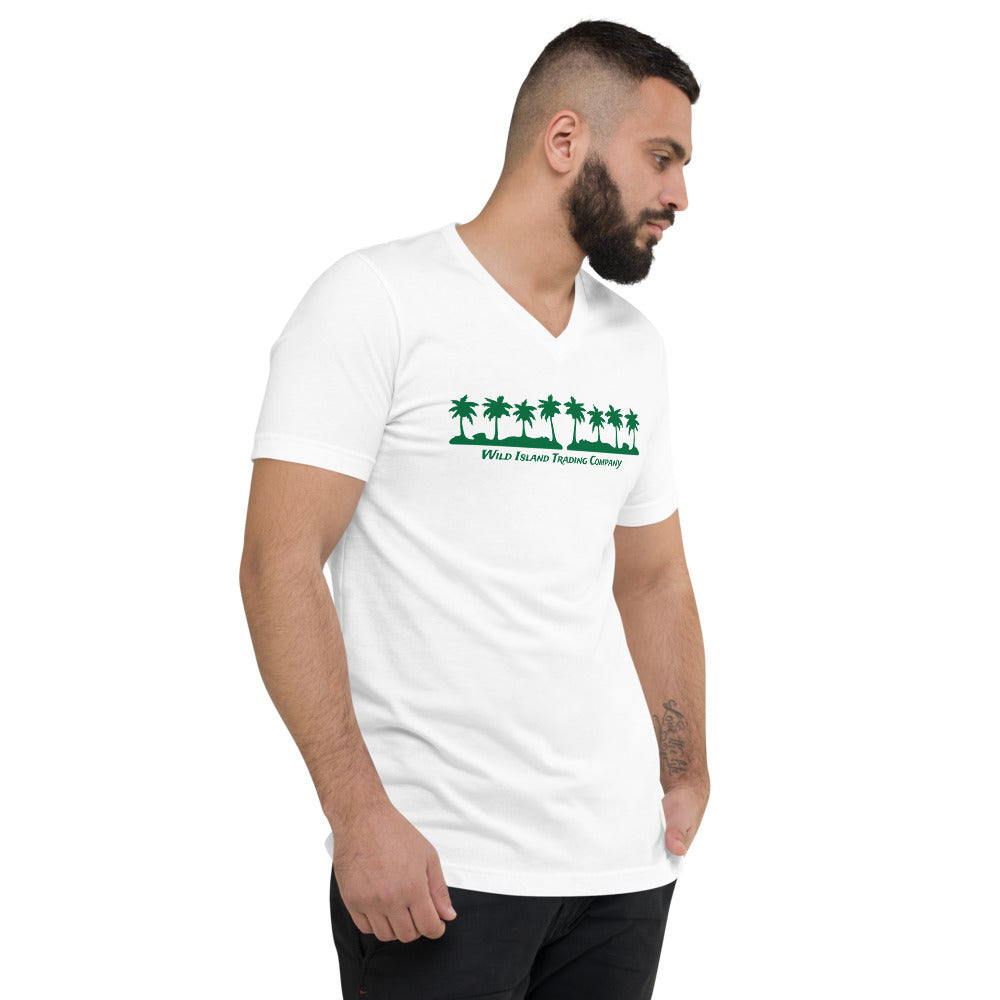 “Wild Island” Short Sleeve V-Neck T-Shirt