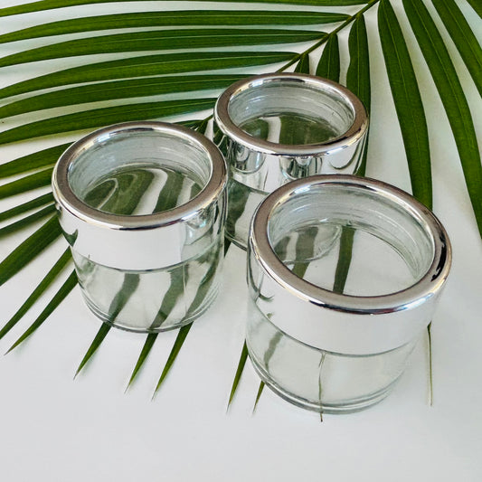 3 oz. “Silver” Window Lid Glass Jar