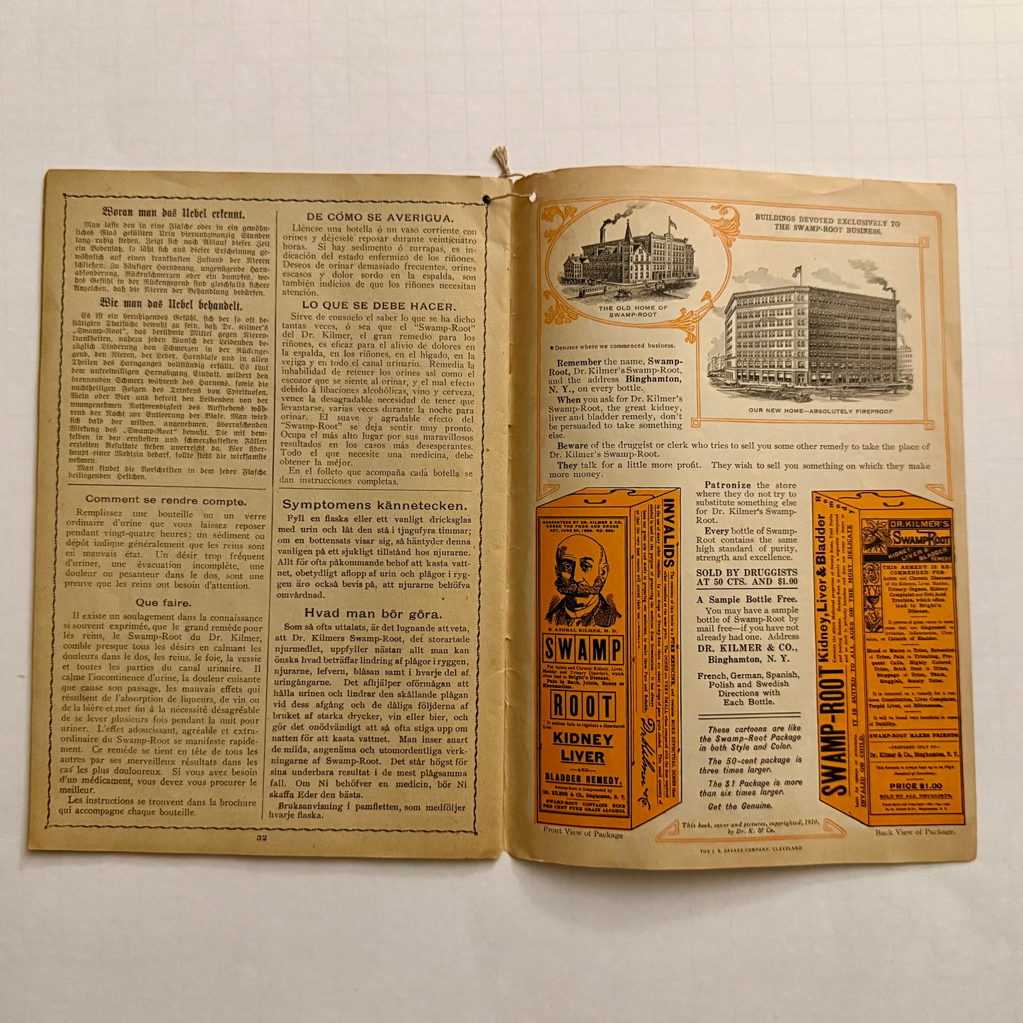 1911 Swamp Root Almanac (antique)