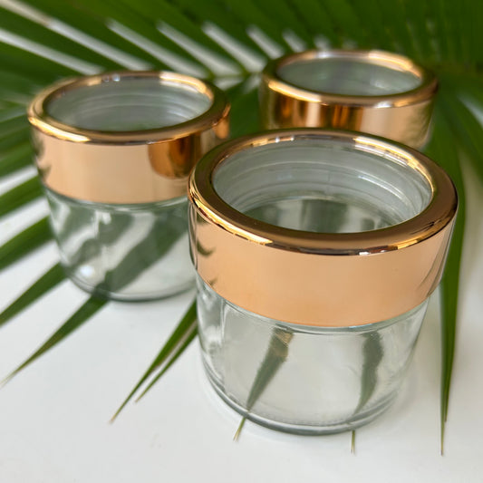 3 oz. “Copper” Window Lid Glass Jar