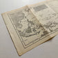 1940s Pacific Naval Operations Map — Original WWII-Era Fold-Out Print