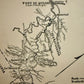 Braddock’s Route 1755 — Vintage Historical Map Page | Fort Duquesne to Virginia