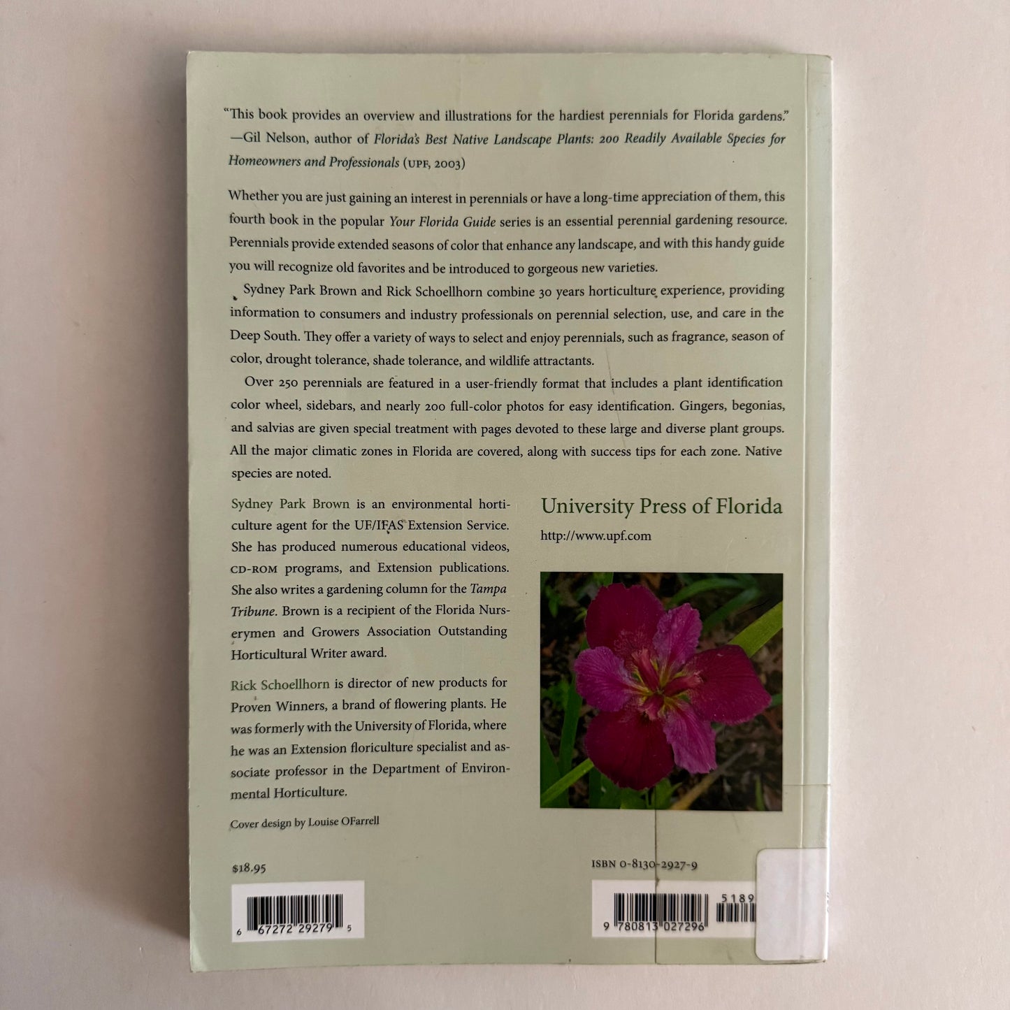 Your Florida Guide to Perennials: Selection, Establishment, and Maintenance
by Sydney Park Brown & Rick K. Schoellhorn (Paperback)