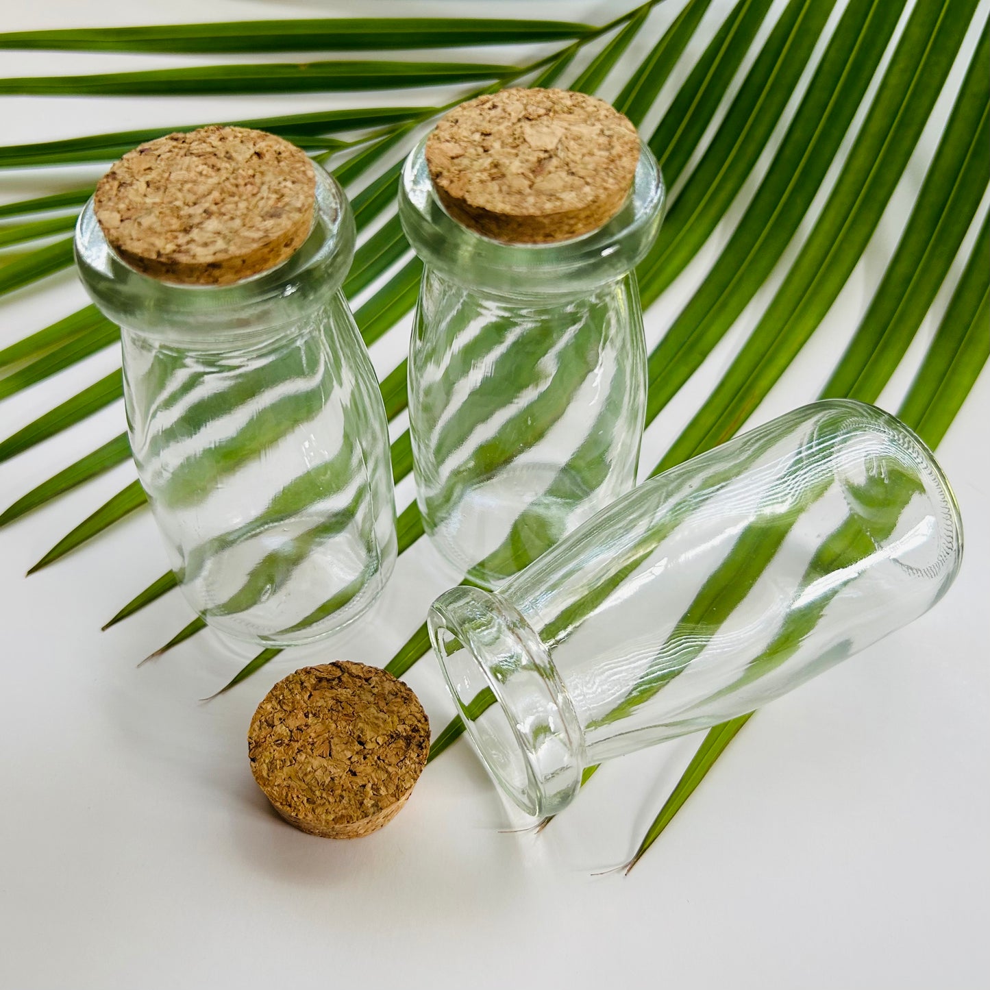 3 oz. Glass Spice Jar with Cork Lid