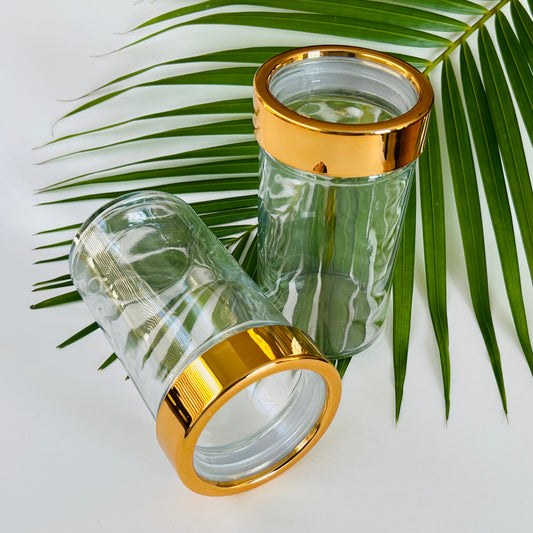 19 oz. “Copper” Window Lid Glass Jar