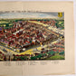 Vintage Color Lithograph “Leipzig” — Saxonia Series Historic City Views (c. 1950s)