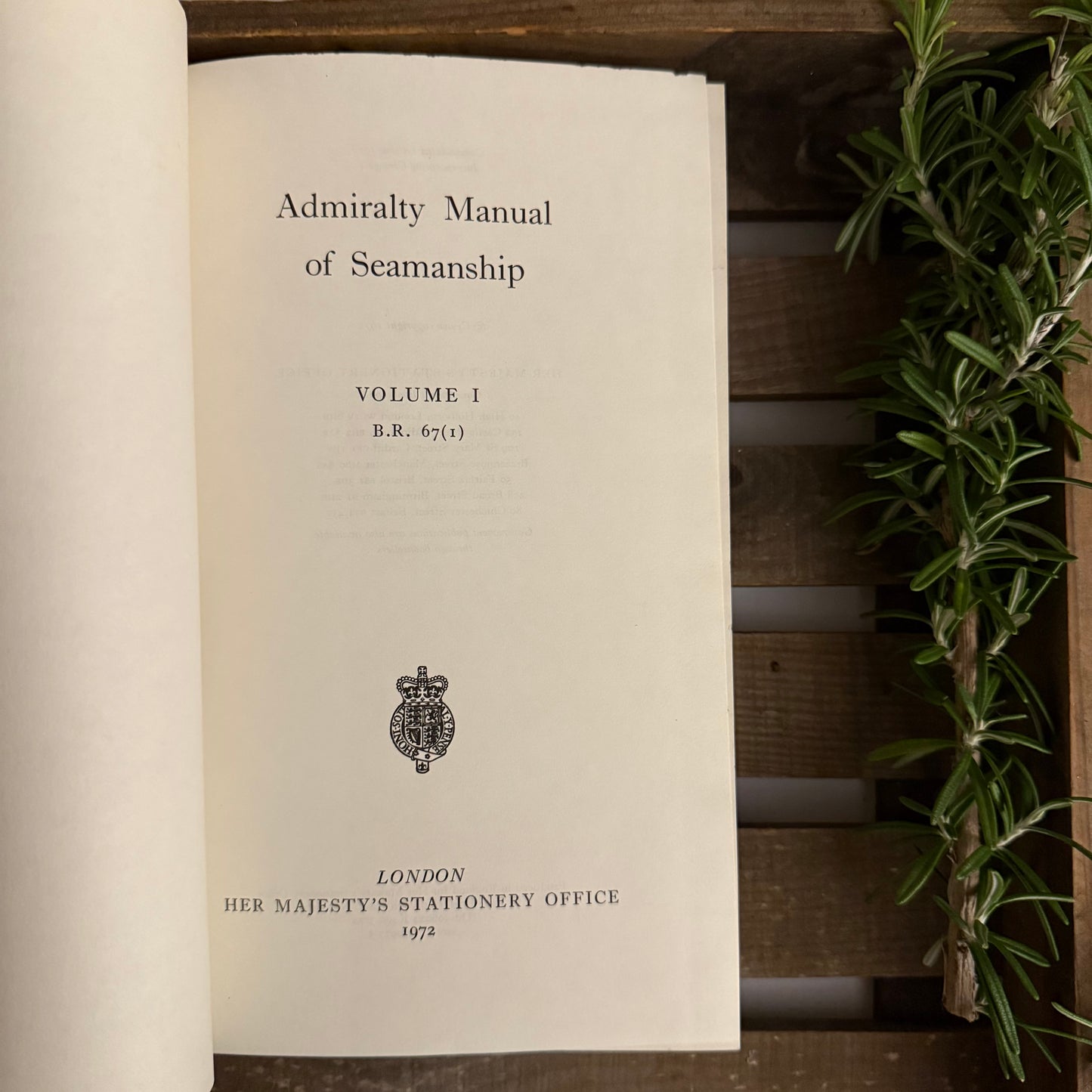 Admiralty Manual of Seamanship – Volume I | Royal Navy Training Reference | HMSO Edition