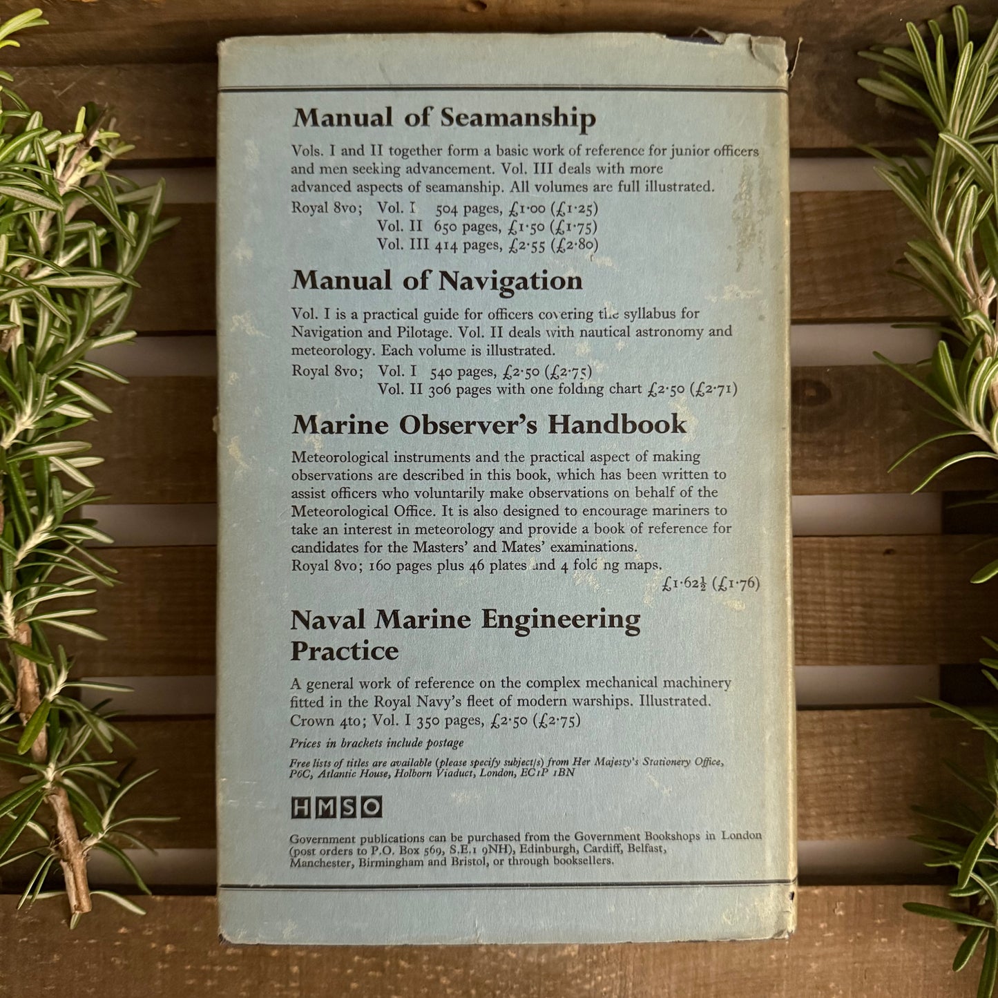 Admiralty Manual of Seamanship – Volume I | Royal Navy Training Reference | HMSO Edition