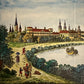 Vintage Color Lithograph “Bonn” — Saxonia Series, Historic City Views (c. 1950s)