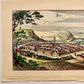 Vintage Color Lithograph “Jena” — Saxonia Series Historic City Views (c. 1950s)