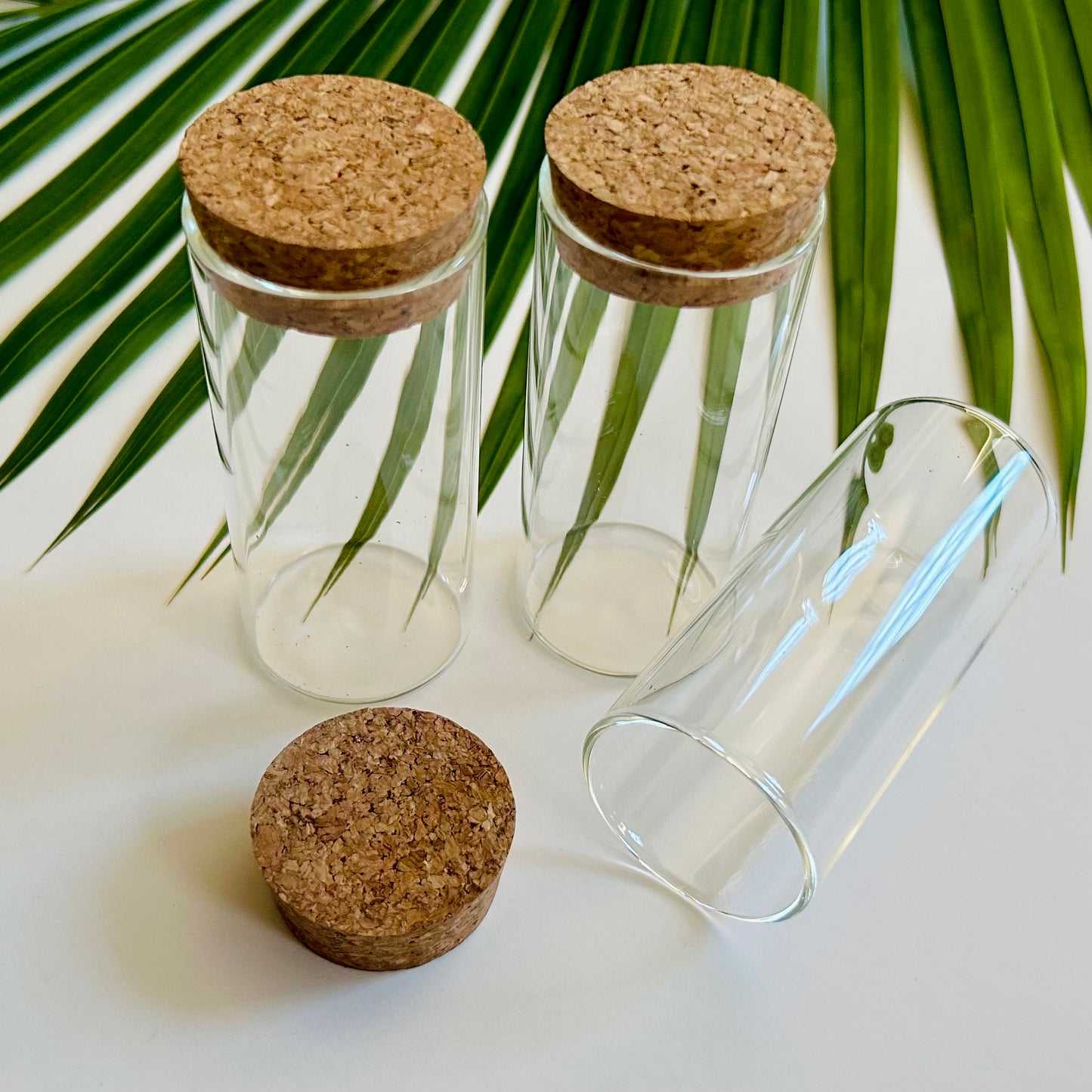 3 oz. Cylinder Glass Jar with cork