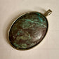 Chrysocolla and Malachite Oval Pendant | Natural Stone Necklace