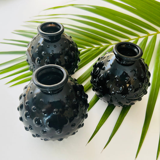 Black Hobnail Bottle
