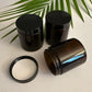 4 oz Amber Glass Straight Sided Jars