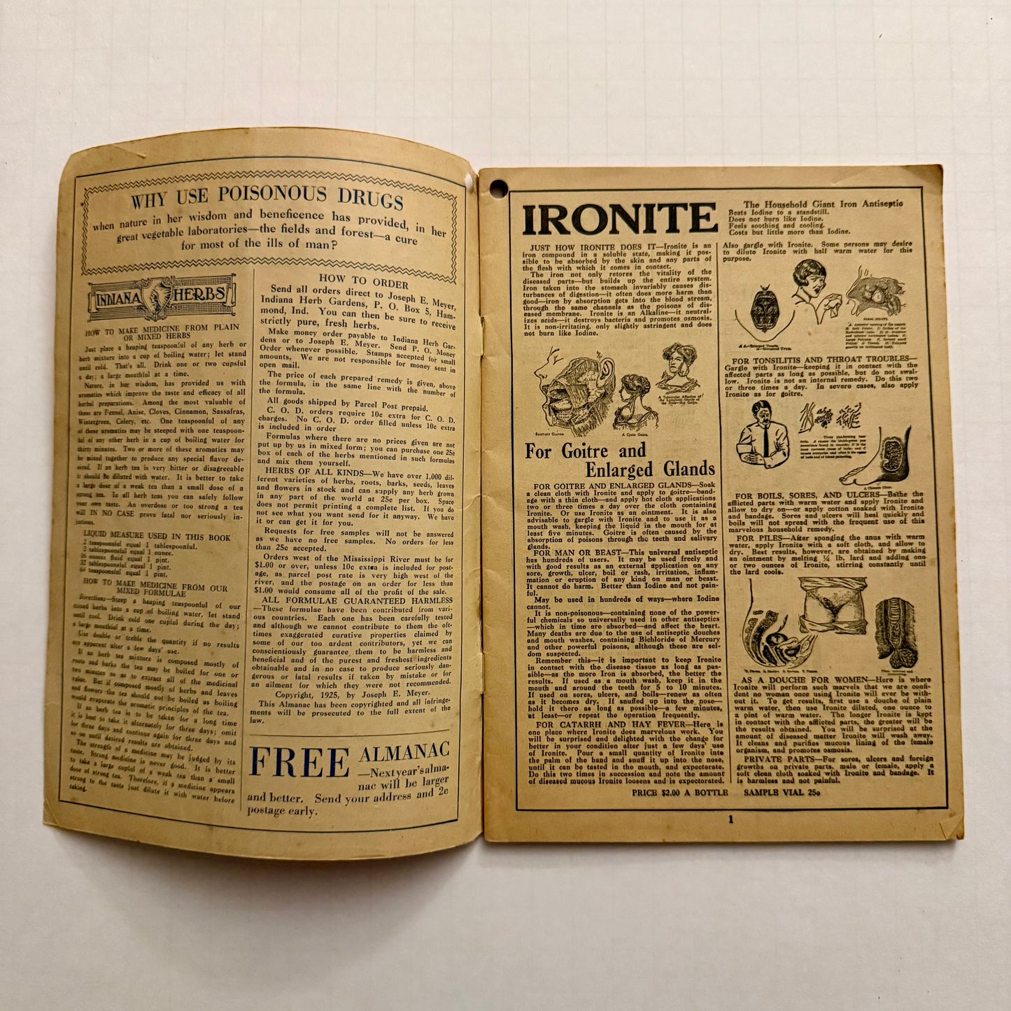 The Herbalist Almanac — 1927 Edition