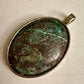 Chrysocolla and Malachite Oval Pendant | Natural Stone Necklace
