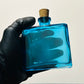 8.5 oz. Aqua Blue Matic Glass Bottle with cork stopper
