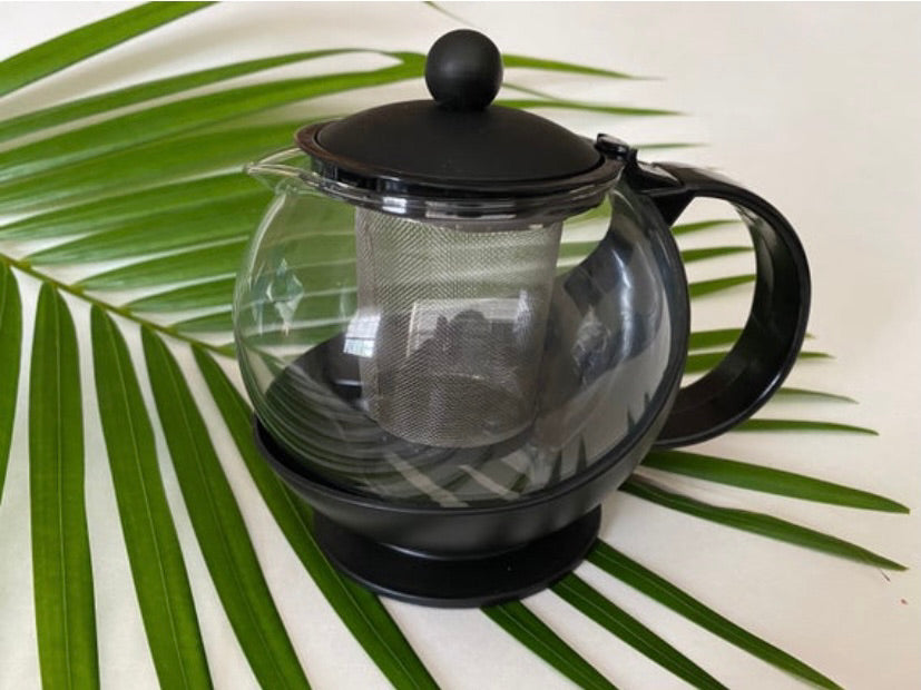 25 .oz Glass Tea Pot with stainless steel infuser