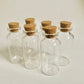 Mini Glass Bottles, 2.5” tall, 20ml