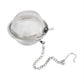 2” Stainless Steel Tea Ball Infuser — Fine Mesh Herbal Tea Strainer with Chain & Hook | Reusable Loose Leaf Steeper