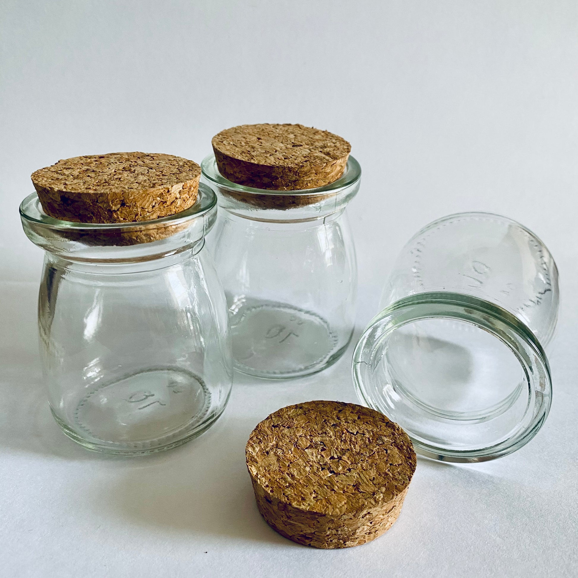 Round Spice Jar with Cork, 3.4 oz.