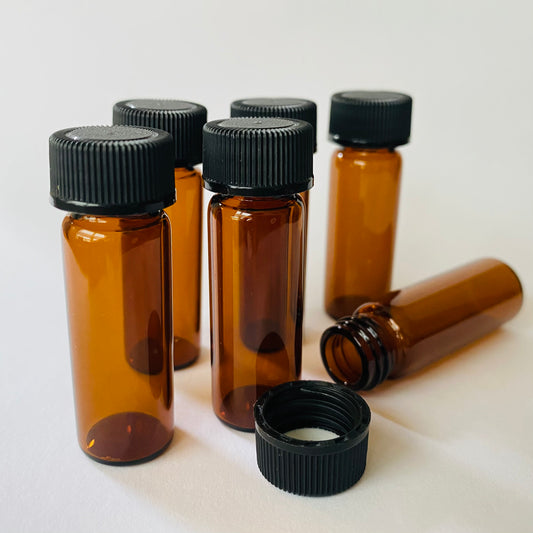 1 Dram (4 ml) Amber Glass Vials