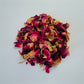 Red Rose Buds and Petals, Organic